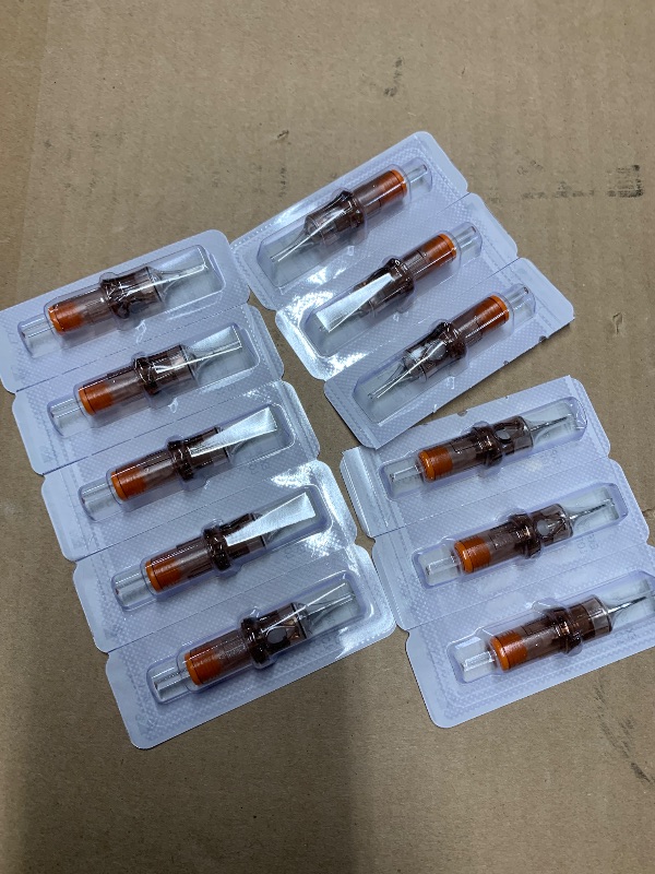 Photo 1 of ***MISSING 9***
50 Assorted Tattoo Cartridge Needles Mixed Size 5 Pcs each of #10 Round Liner 3RL 5RL 7RL, #12 Round Liner Shader Curved Magnum 9RL 5RS 7RS 7RM 9RM 7M1 9M1 Pro Disposable Membrane Tattoo Needles