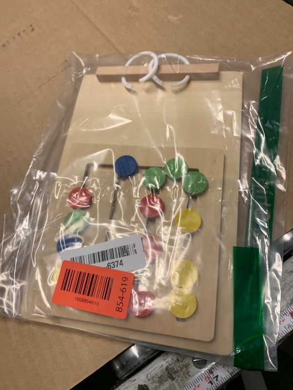 Photo 1 of ***MISSING CARDS***
LiKee Slide Puzzle Color Sorting Matching Toys, Airplane Car Travel Busy Board for Toddler No-Lose-Parts and Portable, Montessori Wooden Educational Toys Board Games for Kids Boys Girls 3+ Years Old