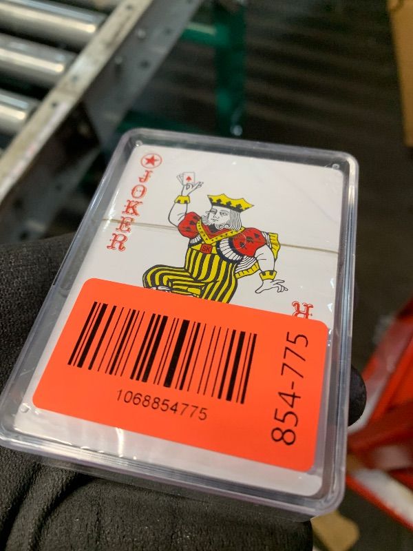 Photo 1 of ***PARTIAL SET 1 DECK MISSING - PRICE ADJUSTED***
LotFancy Waterproof Playing Cards, 100% Plastic, 2 Decks of Cards with Cases, for Pool Beach Water Card Games, Magic Trick Props, Poker Size Standard Index, Black & Red