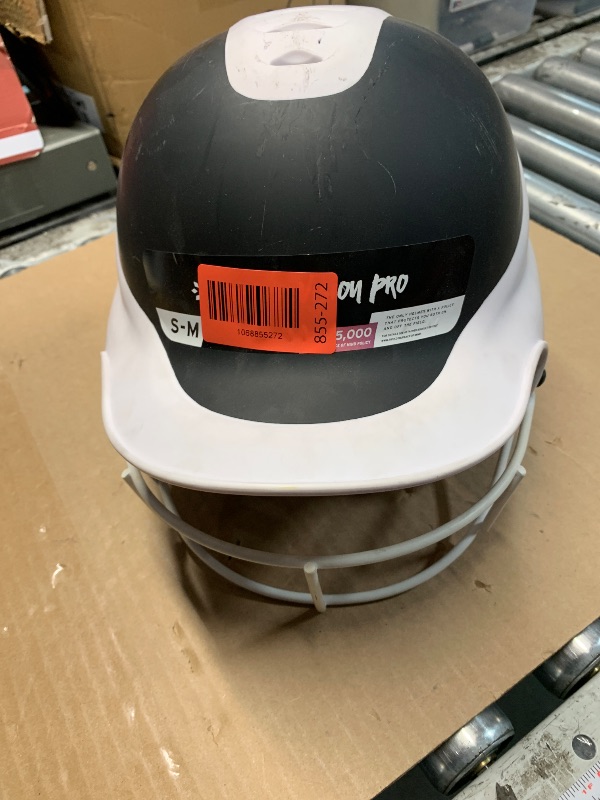 Photo 1 of ***GLUE MELTED***
RIP-IT | Vision Pro Softball Batting Helmet with Face Mask | Matte | Two-Tone Black S/M | Lightweight Women’s Sport Equipment