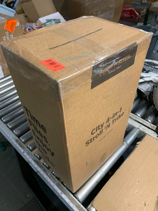 View 2 of ***FACTORY SEALED***
Radio Flyer City 4-in-1 Stroll 'N Trike, Red, for Riders 1-5 Years Old, 4 Riding Modes, 3 Point Harness with Comfort Pad, Parent Controlled Steering, Rear Storage, Stroller Tricycle for Toddlers