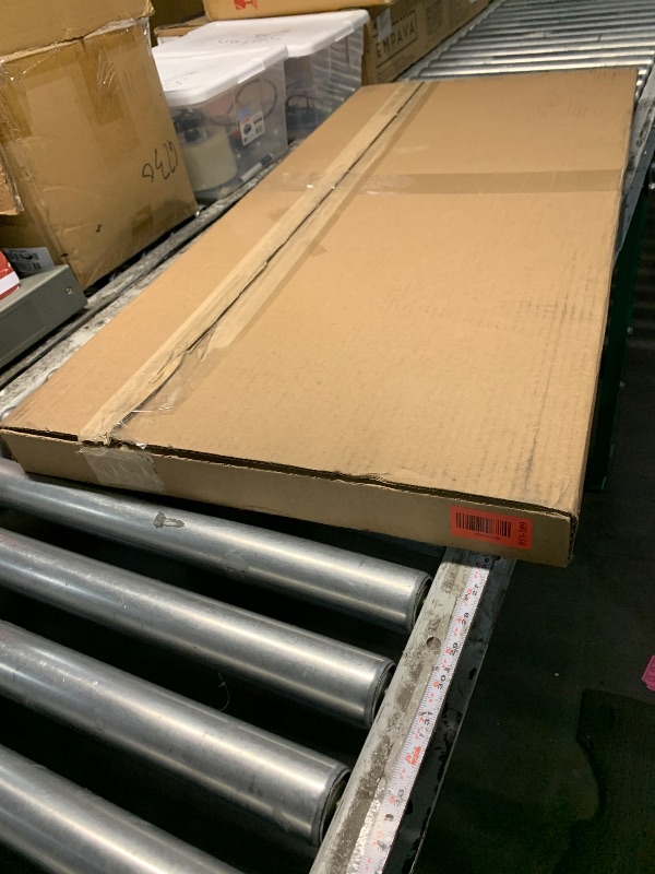 Photo 1 of ***MINOR DAMAGE***
Kate and Laurel Sylvie Point Reyes Lighthouse No 1 Framed Canvas Wall Art by Crystal Lynn Collins, 40x18 Natural, Coastal Ocean Landscape Art for Wall
