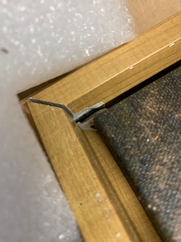 Photo 1 of ***MINOR DAMAGE***
Kate and Laurel Sylvie Point Reyes Lighthouse No 1 Framed Canvas Wall Art by Crystal Lynn Collins, 40x18 Natural, Coastal Ocean Landscape Art for Wall
