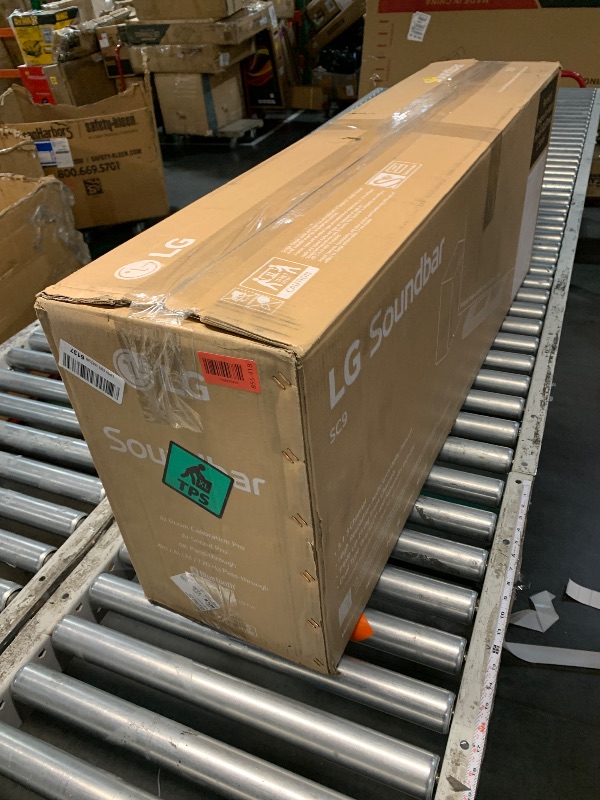Photo 1 of ***TRUCK/TRAILER PICKUP ONLY***
LG SC9S 3.1.3-Channel Perfect Matching Soundbar to the OLED evo C Series TV, Dolby Atmos, Wow Orchestra, WOWCAST Built-in with Wireless Dolby Atmos, Rear Speaker Ready, Wireless Subwoofer