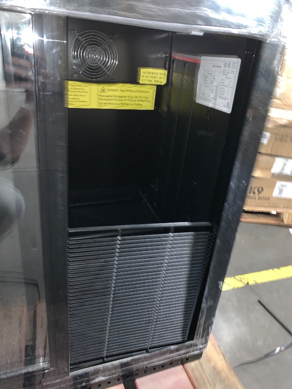 Photo 1 of ***MAJOR DAMAGE, SEE NOTES FOR MORE DETAILS***
***TRUCK/TRAILER PICKUP ONLY***
Bluelinecool Commercial Back Bar Cooler with 2 Glass Sliding Doors, LED Lighting, 7.4 cu.ft Under Counter Beverage Refrigerator, ETL Beer and Wine Cooler for Bar, Restaurant, G