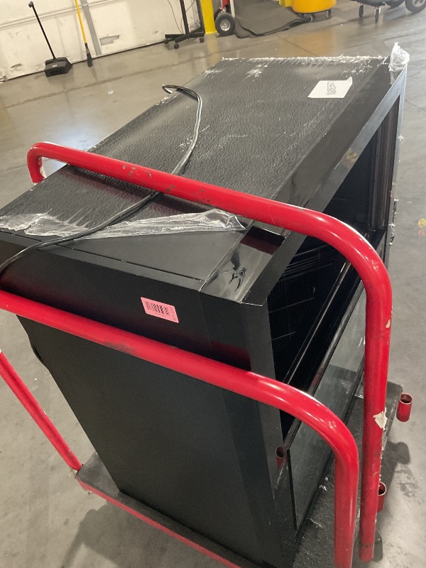 Photo 1 of ***MAJOR DAMAGE, SEE NOTES FOR MORE DETAILS***
***TRUCK/TRAILER PICKUP ONLY***
Bluelinecool Commercial Back Bar Cooler with 2 Glass Sliding Doors, LED Lighting, 7.4 cu.ft Under Counter Beverage Refrigerator, ETL Beer and Wine Cooler for Bar, Restaurant, G