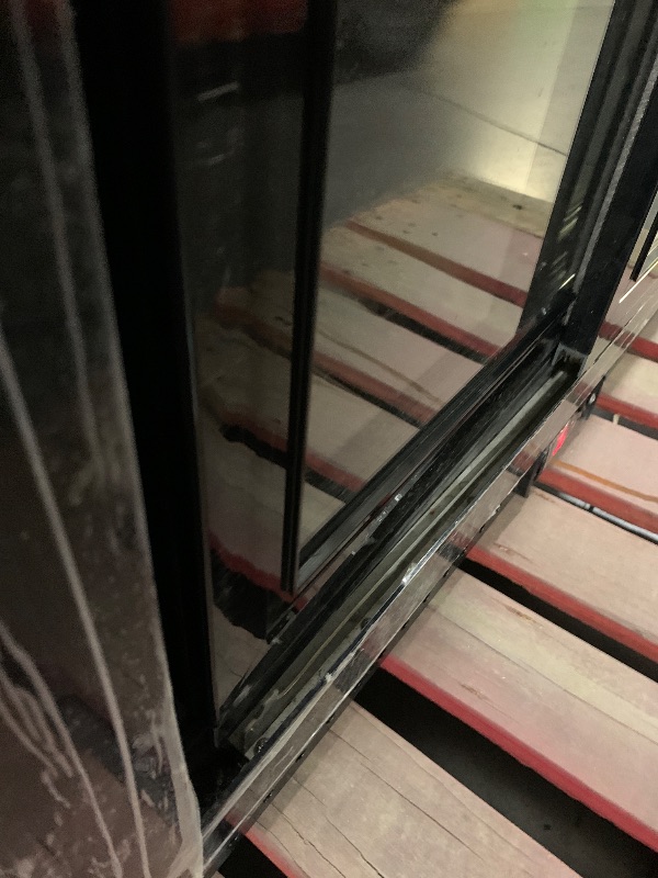 Photo 1 of ***MAJOR DAMAGE, SEE NOTES FOR MORE DETAILS***
***TRUCK/TRAILER PICKUP ONLY***
Bluelinecool Commercial Back Bar Cooler with 2 Glass Sliding Doors, LED Lighting, 7.4 cu.ft Under Counter Beverage Refrigerator, ETL Beer and Wine Cooler for Bar, Restaurant, G