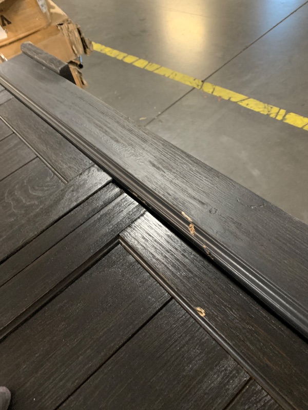 Photo 1 of ***MAJOR DAMAGE, SEE NOTES FOR MORE DETAILS***
***TRUCK/TRAILER PICKUP ONLY***
Acme Nolan Server in White Marble and Salvage Dark Oak