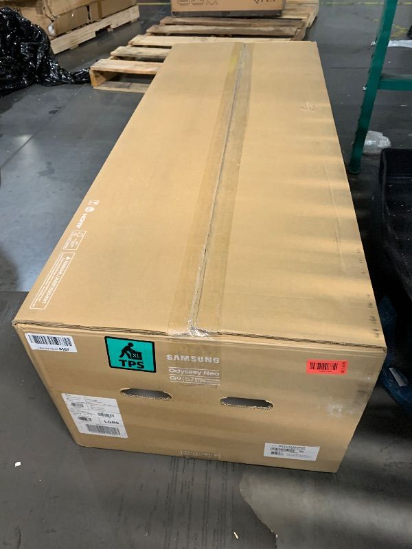 Photo 1 of ***NEW, OPENED FOR INSPECTION***
***TRUCK/TRAILER PICKUP ONLY***
Samsung 57" Odyssey Neo G9 (G95NC) Series Dual 4K UHD 1000R Curved Gaming Monitor, 240Hz, 1ms with DisplayPort 2.1, Quantum Mini-LED, DisplayHDR 1000, AMD FreeSync Premium Pro, LS57CG952NNXZ