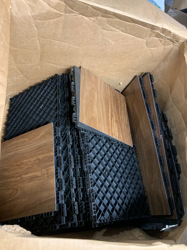 View 2 of ***DAMAGED AND MISSIING PARTS***
VEVOR Dance Floor Tiles, 12.4 x 12.4 in 52 Piece Interlocking Dance Flooring, Portable Dance Practice Floor with Cushioned Base (Oak Wood Grain, 52 sq. ft/Box)