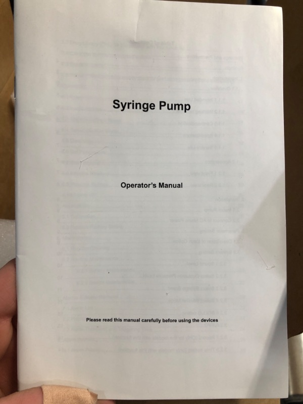 Photo 1 of (untested)cRechargeable Veterinary Stackable Syringe Pump, Portable Single Channel Pump Machine with KVO, Alarm and Calibration
