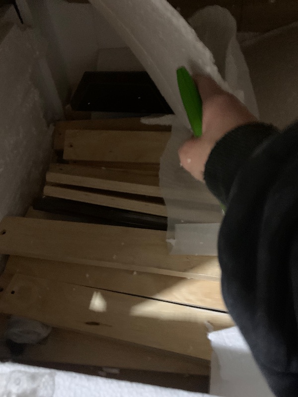 Photo 1 of ***PARTIAL SET - PRICE ADJUSTED******MISSING PARTS***
Ball & Cast Full Size Wooden Platform with All-in-One Cabinet,Storage Headboard and Drawers,Wood Full Storage Bed w/USB Ports and LED Light,for Kids Teens Adults,Grey