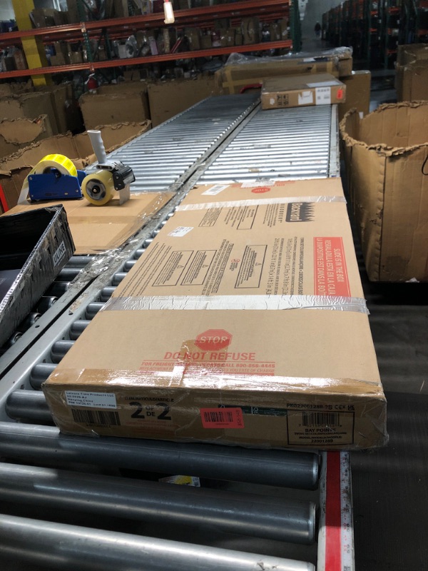 Photo 1 of ***PARTIAL SET ONLY***Backyard Discovery Bay Pointe Cedar Wood Swing Set with Wave Slide, Play Deck, Rock Wall Ladder, Belt Swings, Chalkboard, Canopy Roof, Outdoor Playset