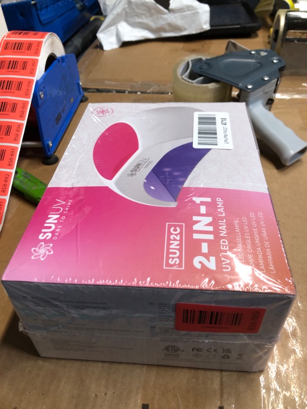 Photo 1 of ***FACTORY SEALED***SUNUV SUN2C UV Light for Nails, UV LED Nail Lamp with 4 Timer Settings, Curing Lights Compatible with All Gel Polish Rose