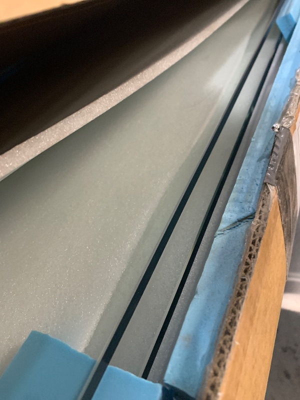 Photo 1 of ***PARTIAL SET - PRICE ADJUSTED***
MORDEER Sliding Shower Door 56-60" W x 72" H, Frameless Glass Shower Door 5/16"(8mm) SGCC Tempered Clear Glass with Explosion-Proof Film, Shower Sliding Door with Stainless Steel Hardware, Matte Black