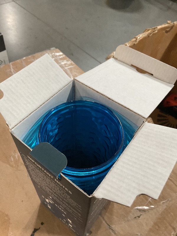 Photo 1 of ****** Missing lid******FANS-ONE Electric Protein Shaker Bottle, 24oz Lockable Electric Blender Cup, Tritan USB Rechargeable Protein Shake Mixer, Blender Shaker Cups for Protein Shakes, Blue