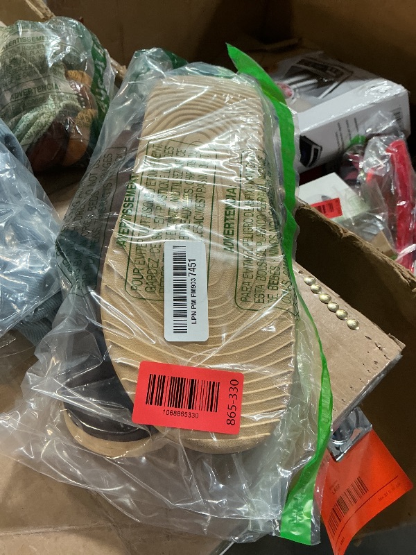 Photo 1 of *****Stock photo reference only**** ONCAI Mens House Slippers with Arch Support?Fur Slides with Orthopedic for Plantar Fasciitis Footbed and Adjustable Strap Brown Size 11.5