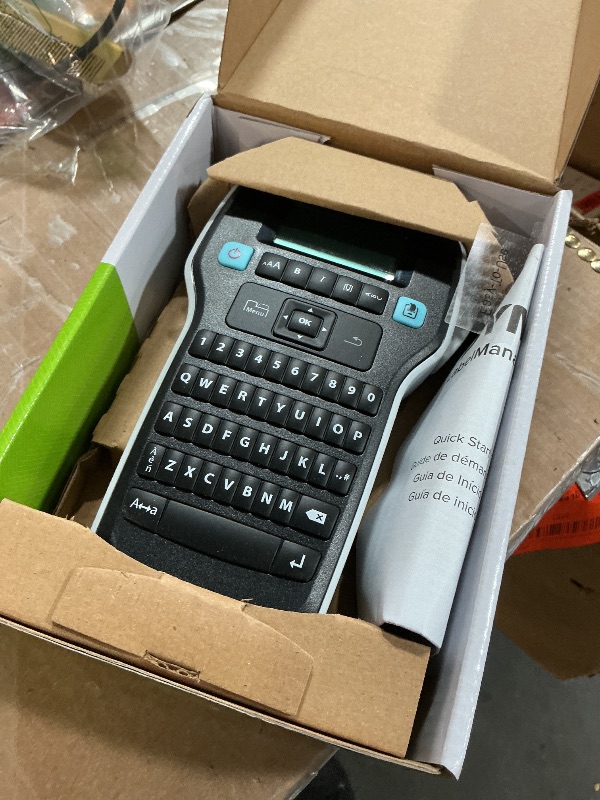 Photo 1 of *USED MISSING PIECES*DYMO LabelManager 160 Portable Label Maker Bundle, Easy-to-Use, One-Touch Smart Keys, QWERTY Keyboard, Large Display, For Home & Office Organization, Includes 3 D1 label cassettes