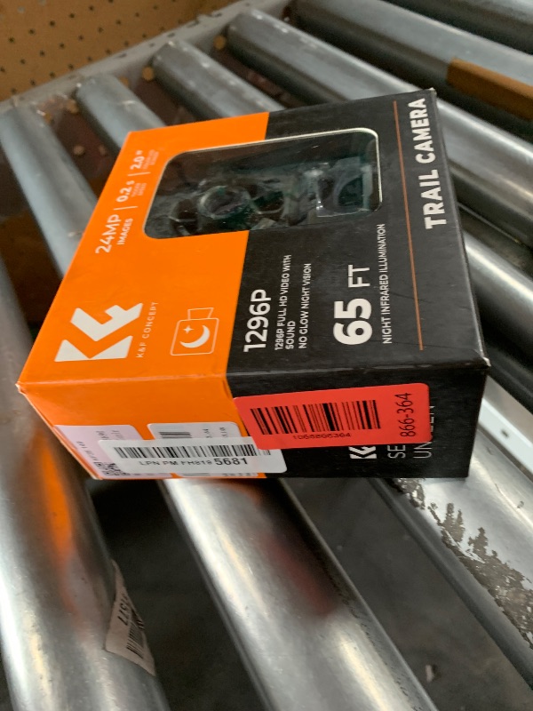 Photo 1 of ***MISSING PARTS***
K&F CONCEPT Trail Camera 24MP 1296P, Game Camera with No Glow Night Vision Motion Activated IP66 Waterproof for Wildlife Monitoring, 0.2s Trigger Time,120° Wide Lens, Free 64GB SD Card & 4*Batteries