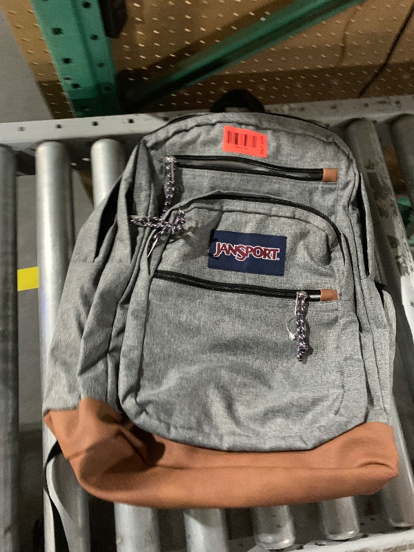 Photo 1 of ****DamagedZipper****
JanSport Cool Backpack, with 15-inch Laptop Sleeve - Large Computer Bag Rucksack with 2 Compartments, Ergonomic Straps, Grey Letterman