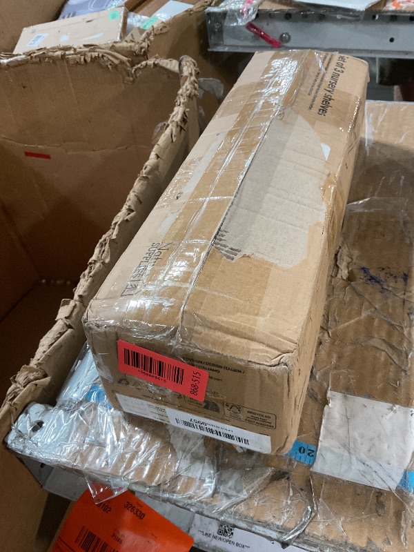 Photo 1 of ***MISSING PARTS***
NATURE SUPPLIES Set of 3, 16.4" White Floating Nursery Shelves for Wall, Kids Bookshelf for Bedroom, Nursery Storage, Decorative Display for Kids Rooms, Modern Wall-Mounted Organizer for Home