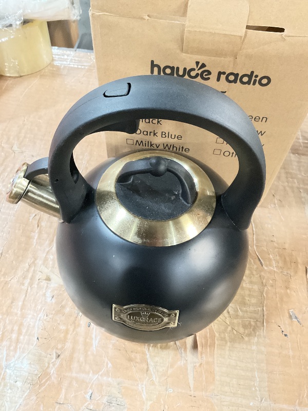 Photo 1 of **STOCK PHOTO FOR REFERENCE**
Tea Kettle for Stovetop, 2.7 Quart Loud Whistle Stovetop Teapots,Food Grade Stainless Steel Tea kettles for Stove Top with Anti-hot Ergonomic Handle,Suitable for All Heat Sources