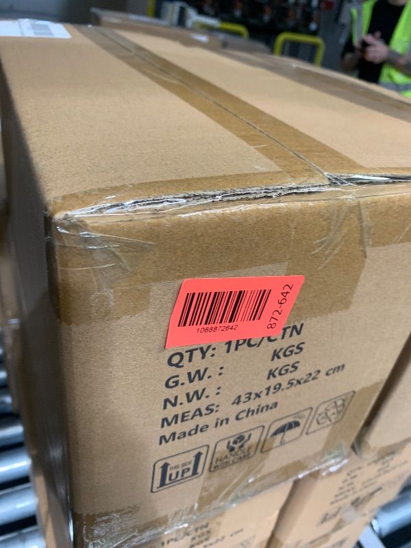 Photo 1 of ***PARTS ONLY*** ***NONFUNCTIONAL*** PBLALA Ceiling Fans with Lights,36" LED Fan Light Hanging with Hook,Plug in Ceiling Fan Light,Hook Type Ceiling Fan,40W,3000-6500k,Remote Control,Portable Fan for Camping Bed,Patios,(Black)