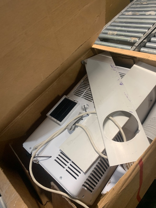 Photo 1 of ***PARTIAL SET - PRICE ADJUSTED***
***DAMAGED - SEE NOTES/PICTURES***
BLACK+DECKER Smart Portable Air Conditioner, 12,000 BTU for Rooms up to 550 Sq. Ft., Smart Portable AC with Follow Me Remote and Window Kit, BPACT12WT, White