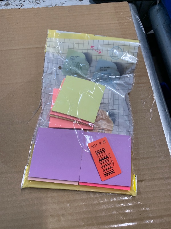 Photo 1 of (24 Pads) Sticky Notes 3x3 in Post, 12 Bright Colors Self-Stick Note Pads it, Strong Adhesive, Easy to Post for Home, Office, Notebook