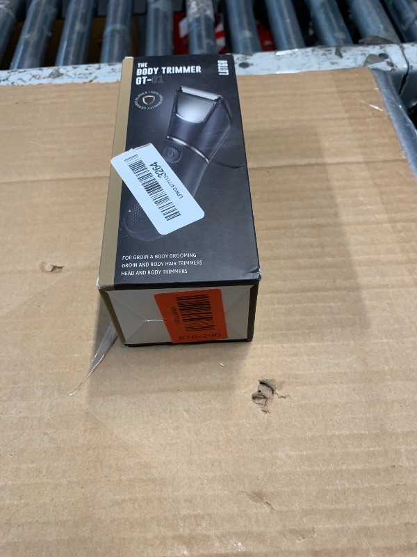 View 2 of ***BLUE NAVY***Body Hair Trimmer for Men: Pubic Hair Trimmer with Mirror & LED Light - Electric Ball Shavers with Ceramic Blades & Travel Lock - Body Groomer IPX7 Wet or Dry Use for Groin/Legs