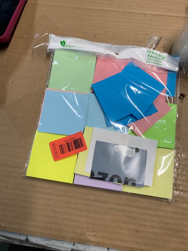 Photo 1 of (18 Pads) Sticky Notes 3x3 inch, Self-Stick Pads Pastel Colors Sticky Note, Recyclable, Easy to Post for Home, Office, Notebook