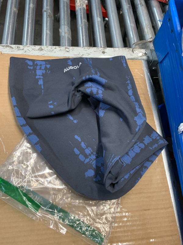 Photo 1 of (1 PIECE) ***STOCK PHOTO FOR REFERENCE ONLY***SEE PICTURES***AUROLA Intensify Workout Leggings for Women Seamless Scrunch Pants,Set (Black+Tuxedo Blue),M