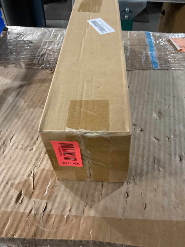 Photo 1 of "Black Wrap Around Industrial Curtain Rod, 32-144 Inches Adjustable, 1-Inch Diameter, Black - Indoor and Outdoor Use"