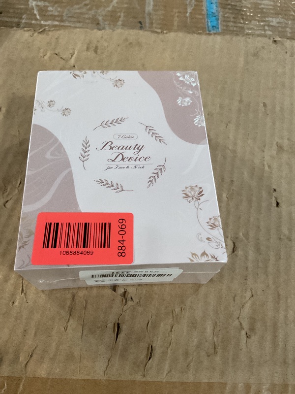 Photo 1 of **** Factory sealed SDKWDH Red-Light-Therapy-for-Face-and-Neck, 7 Color Face Massager Tool for Wrinkles, Double Chin, Vibrating Facial Massager with Thermals for Skin Care, Glossy Pink