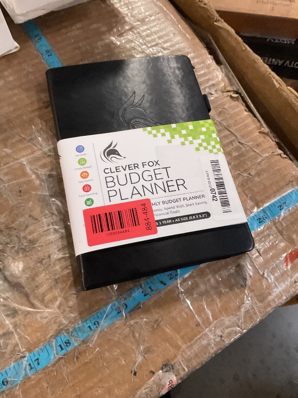 Photo 1 of Clever Fox Budget Planner - Expense Tracker Notebook. Monthly Budgeting Organizer, Finance Logbook & Accounts Book, Bill Tracker, A5 (Black)