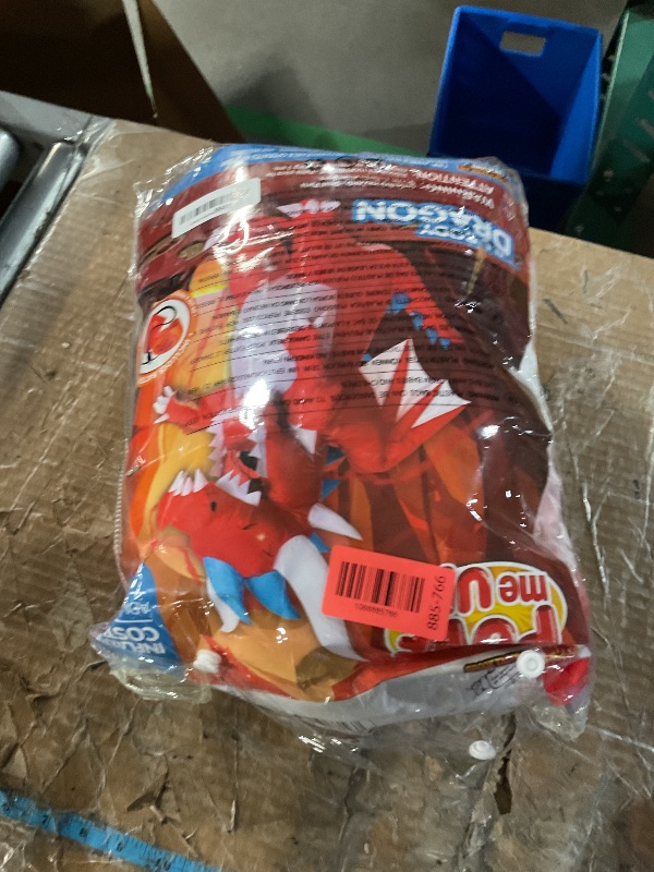 Photo 1 of (missing pump) Spooktacular Creations Halloween Inflatable Costumes for Adult, Dragon Air Blow Up Suit, Full Body Dinosaur Outfit