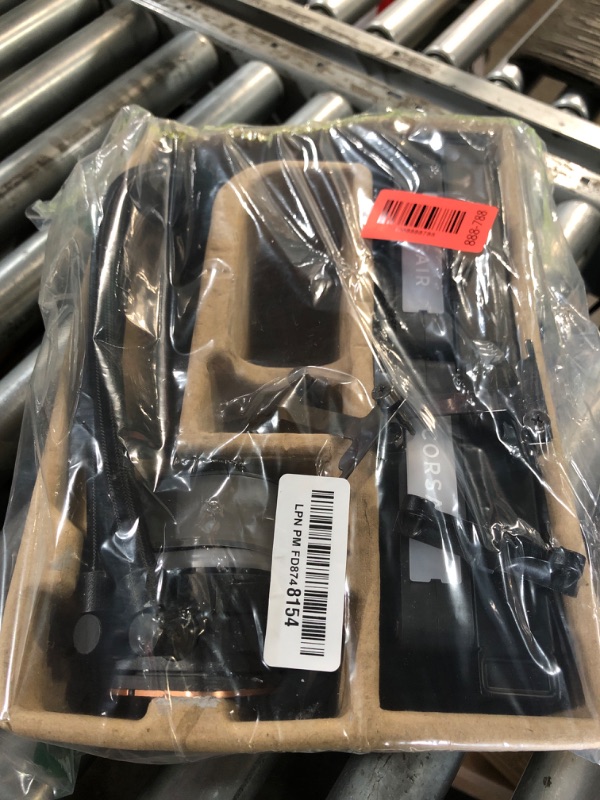 Photo 1 of **FOR PARTS ONLY**CORSAIR iCUE Link Titan 240 RX RGB Liquid CPU Cooler – 240mm AIO – Low-Noise – FlowDrive Cooling Engine – Intel LGA 1851/1700, AMD AM5/AM4 – 2X RX120 RGB Fans – iCUE Link System Hub Included – Black