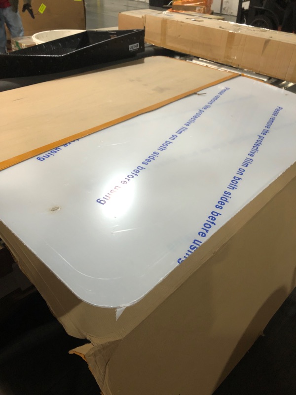 View 2 of [Large Size] Crystal Clear 1/5" Thick 59" x 47" Heavy Duty Hard Chair Mat, Can be Used on Carpet or Hard Floor