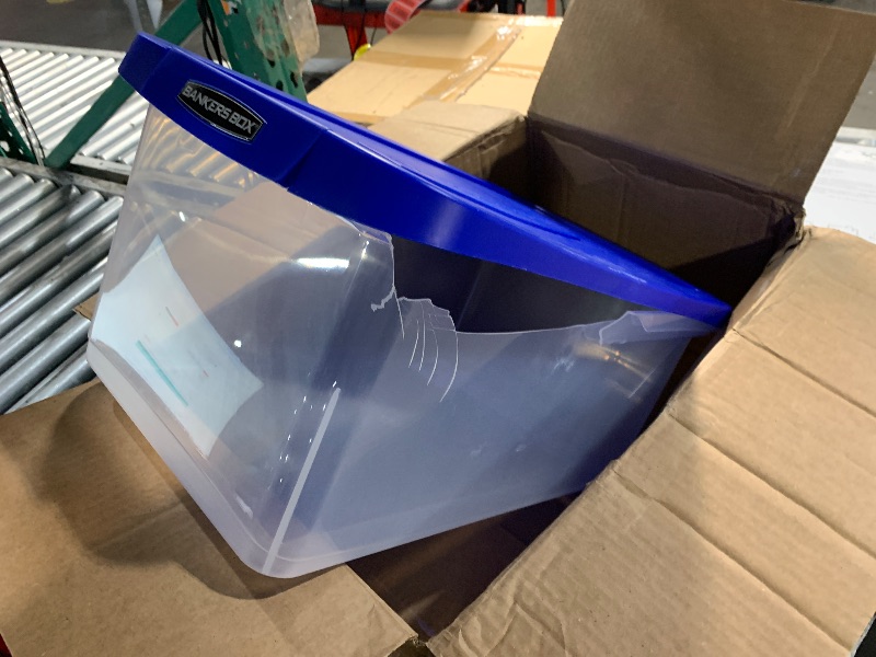 Photo 1 of **DAMAGED**Bankers Box Heavy Duty 20" Plastic Letter File Box