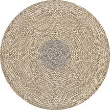 View 1 of  6 x 6 (ft) Braided Jute Gray Round Indoor Spot Clean Only Area rug
