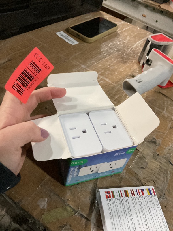 Photo 1 of NOUS Wi-Fi Smart Plug 15A, Dual-Band 2.4GHz & 5GHz, Energy Monitoring, Compatible with Alexa, Google Home, Tuya Smart App, Remote Control, Timer, Compact Design, Smart Outlet, 2 Pack