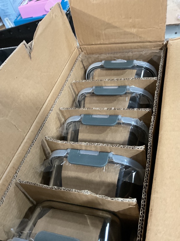 Photo 1 of [10-Pack] Glass Meal Prep Containers with Lids, MCIRCO Food Storage Containers with Snap Locking Lids, Airtight Lunch Containers, Microwave, Oven, Freezer and Dishwasher