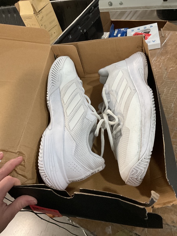 Photo 1 of ***HEAVILY USED***
Adidas Mens Game Court 2 White/White/Matte Silver 10.5