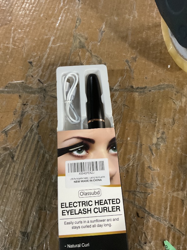 Photo 1 of USB-Rechargeable Heated Eyelash Curler with LED Display - 3 Temp Settings, Mini Design, Safe Curling for Long-Lasting Natural Lashes