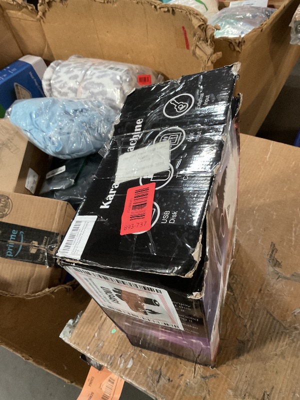 Photo 1 of ***(MISSING PARTS/ SEE NOTES FOR DETAILS)***Karaoke Machine for Adults - Portable Bluetooth Karaoke Speaker with Two Wireless Microphones, PA System Speaker Supports TF Card/USB, AUX in, REC, Bass & Treble for Party/Meeting