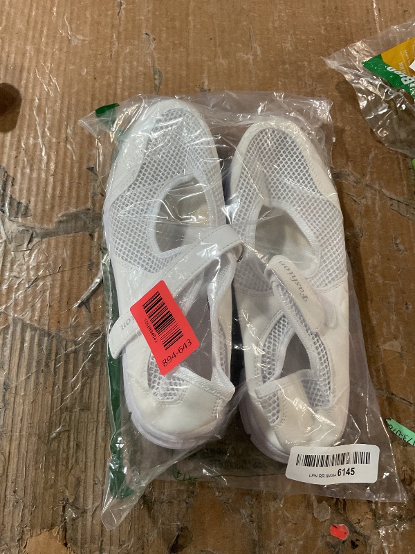 Photo 1 of * inside has a small stain *
SAGUARO Women's Breathable Walking Shoes Ladies Fashion Mary Jane Sneakers Adjustable Working Nurse Shoes Lightweight Flats Roll I White 8 Women size 7