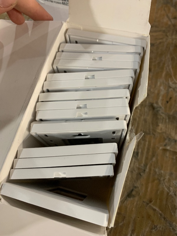 Photo 1 of (20 Pack) BESTTEN USWP6 Matte Snow White Series, 1-Gang Screwless Wall Plate, Decorator Outlet Cover, Decor Switch Plate, H4.69” x W2.91”, for Dimmer, USB, GFCI, Receptacle