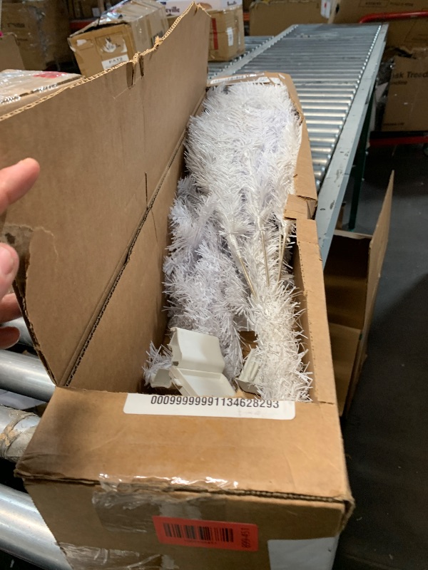 Photo 1 of (broken base) Nearly Natural 4ft. Rock Springs Spruce Artificial Christmas Tree