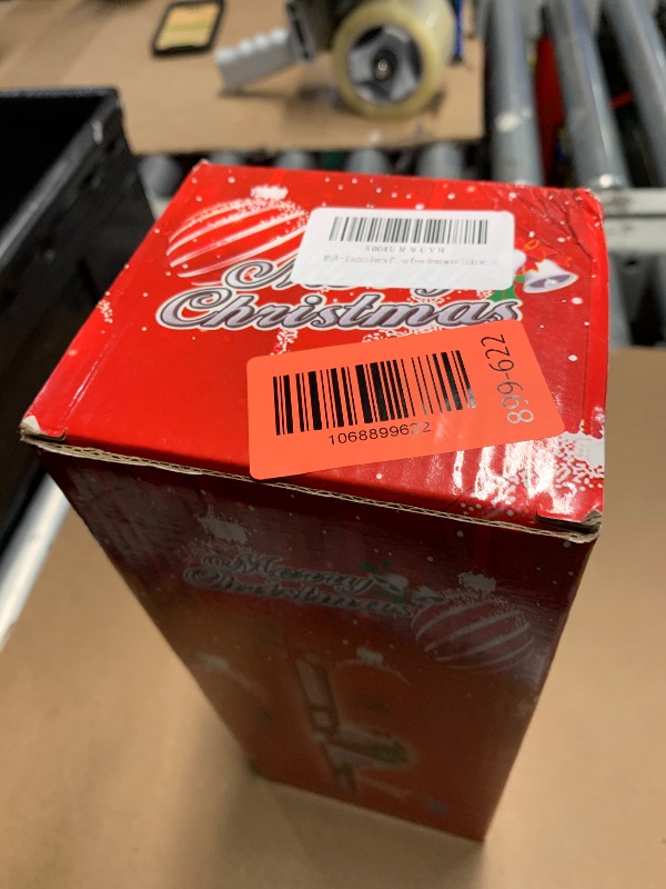 Photo 1 of (missing pieces) Electric Santa Claus Climbing Ladder to Christmas Tree with Music, Hanging Ornaments for Xmas Tree Ornament Indoor