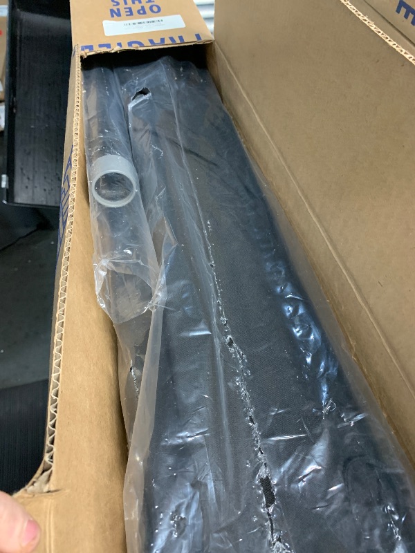 Photo 1 of 
California Umbrella 9' Rd Aluminum Patio Umbrella, Crank Lift, Auto Tilt, White Finish, Sunbrella Astoria 
Black ***STOCK PHOTO FOR REFERENCE ONLY*** ***STOCK PHOTO FOR REFERENCE ONLY***